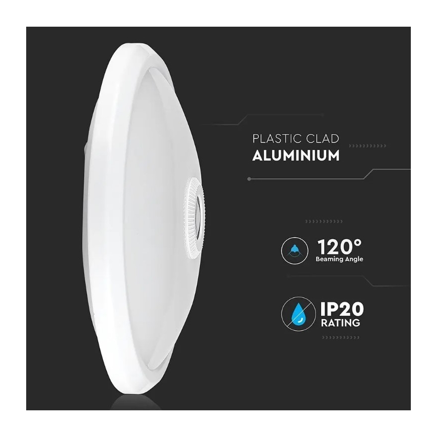 Plafonnier LED avec détecteur SAMSUNG CHIP LED/12W/230V 4000K