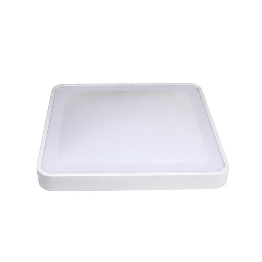 Plafonnier LED WILTON avec capteur de mouvement et capteur crépusculaire, LED/24W/230V, 4000K, 33x33 cm, blanc