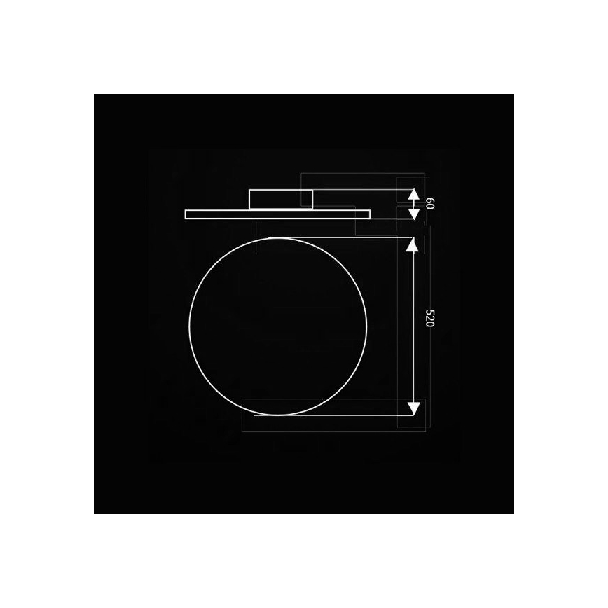 Plafonnier LED avec télécommande VOLTA LED/36W/230V + télécommande