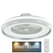 Plafonnier LED avec ventilateur  LED/32W/230V 3000K-6500K gris + télécommande