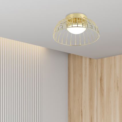 Plafonnier LED BETSY LED/12W/230V de 25 cm doré