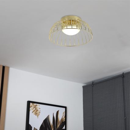 Plafonnier LED BETSY LED/12W/230V de 25 cm doré