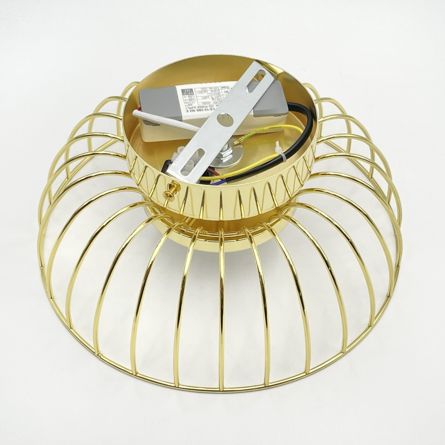 Plafonnier LED BETSY LED/12W/230V Ø 25 cm doré