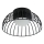 Plafonnier LED BETSY LED/12W/230V Ø 25 cm noir