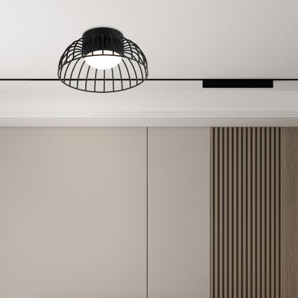 Plafonnier LED BETSY LED/12W/230V Ø 25 cm noir