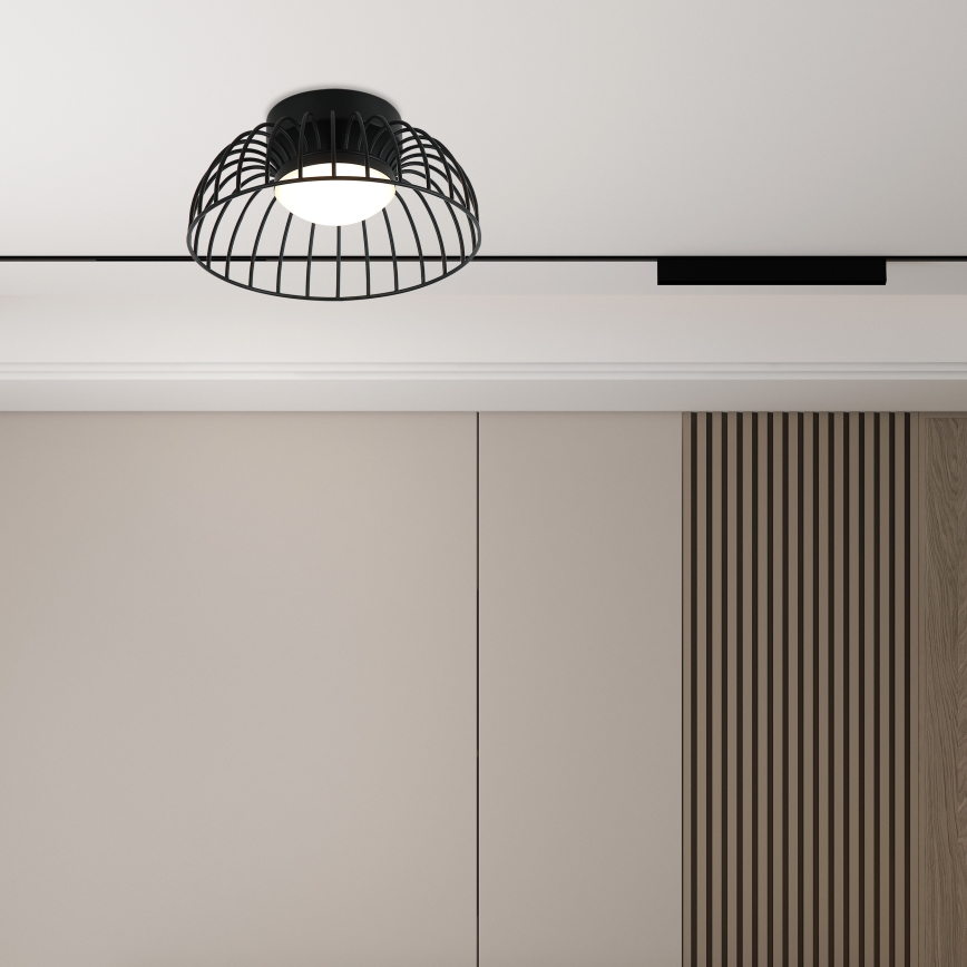 Plafonnier LED BETSY LED/12W/230V Ø 25 cm noir
