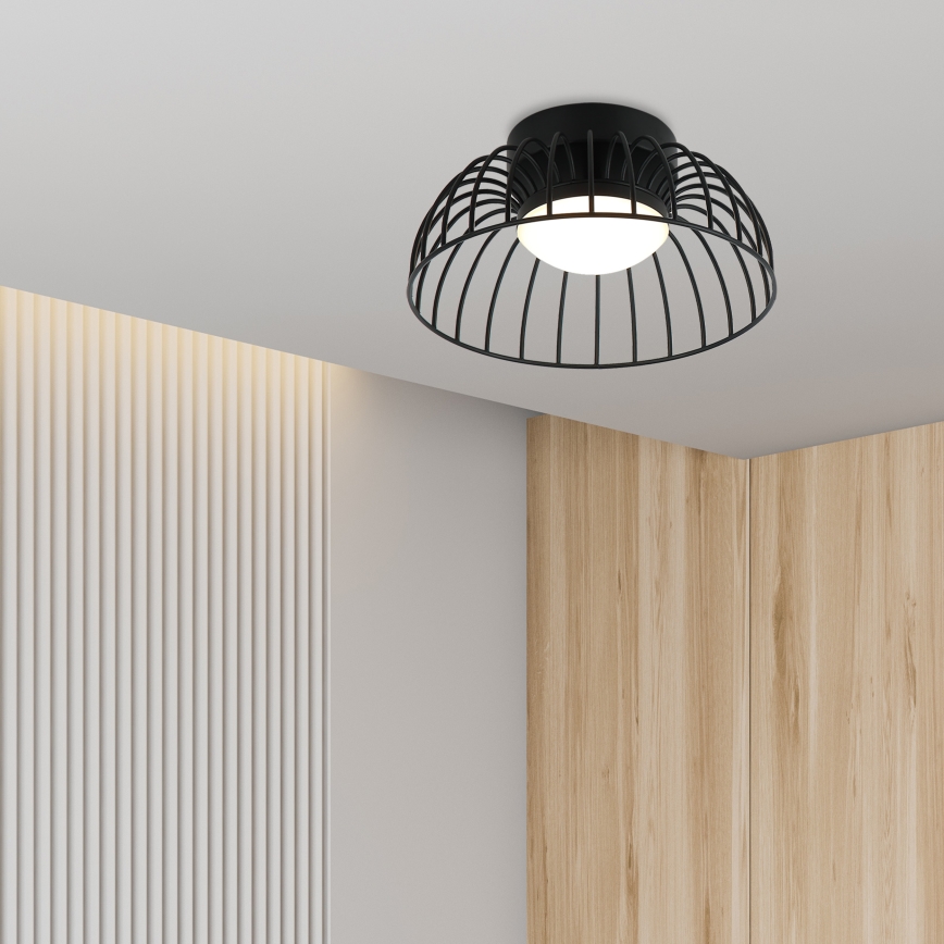 Plafonnier LED BETSY LED/12W/230V Ø 25 cm noir