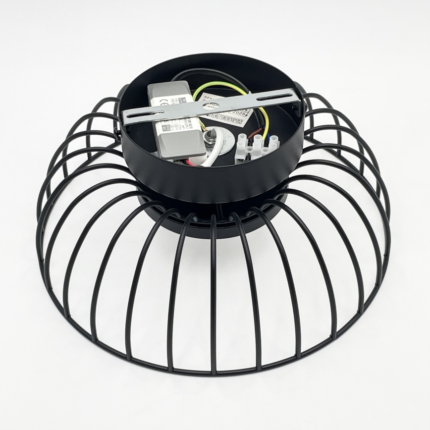 Plafonnier LED BETSY LED/12W/230V Ø 25 cm noir