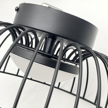 Plafonnier LED BETSY LED/12W/230V Ø 25 cm noir