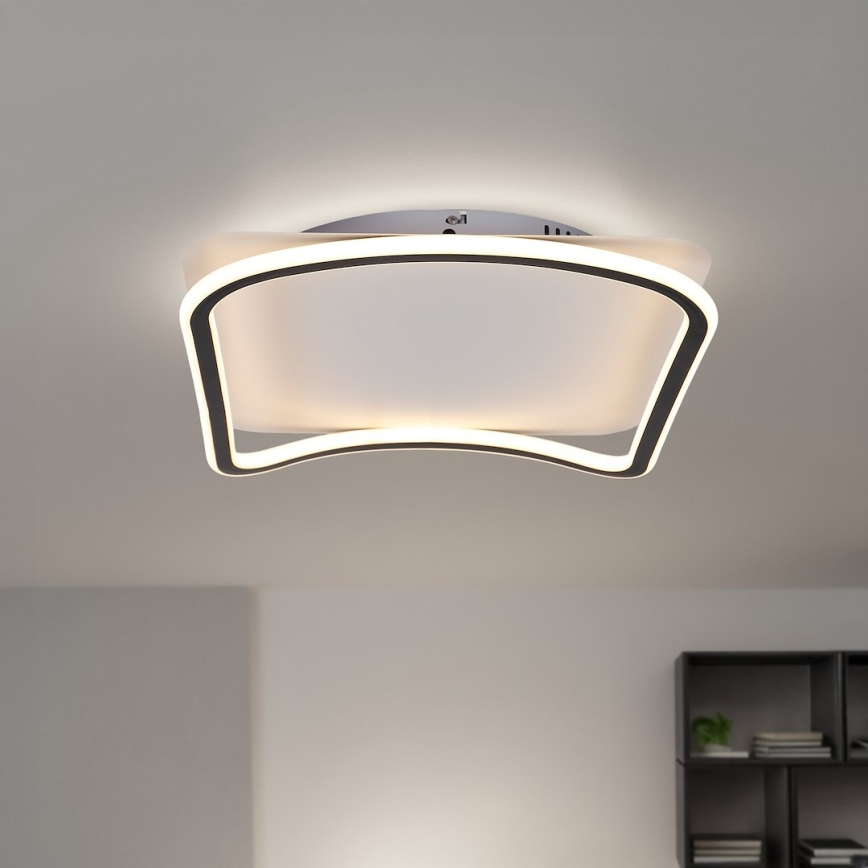 Plafonnier LED CALI LED/30W/230V 40x40 cm noir