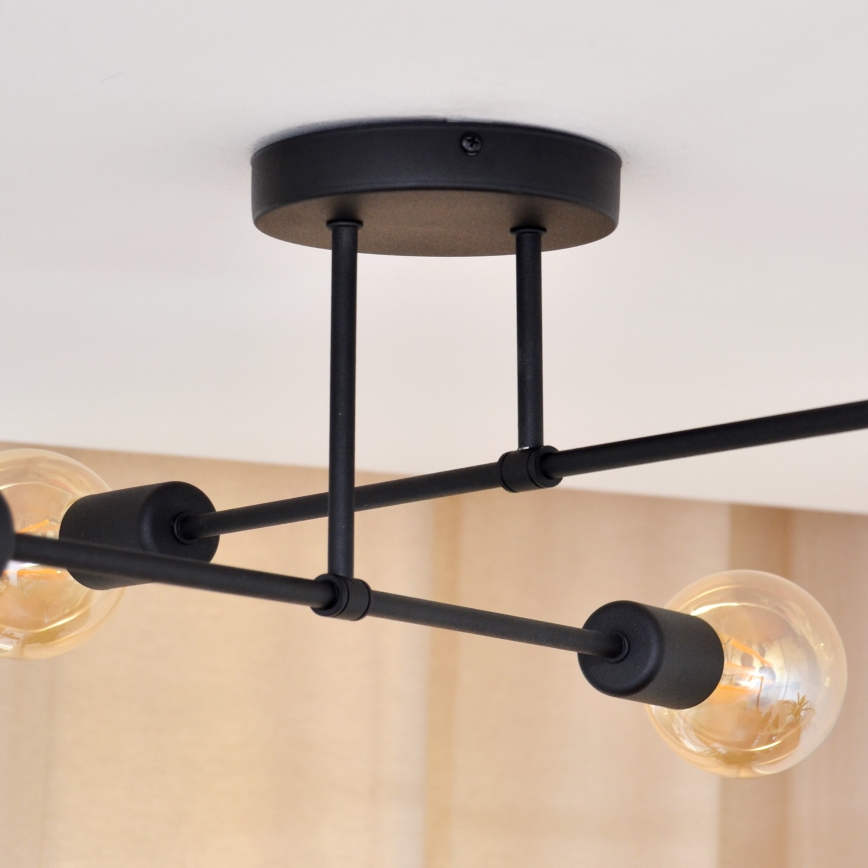 Plafonnier LED CAMBRIDGE 4xE27/8W/230V noir