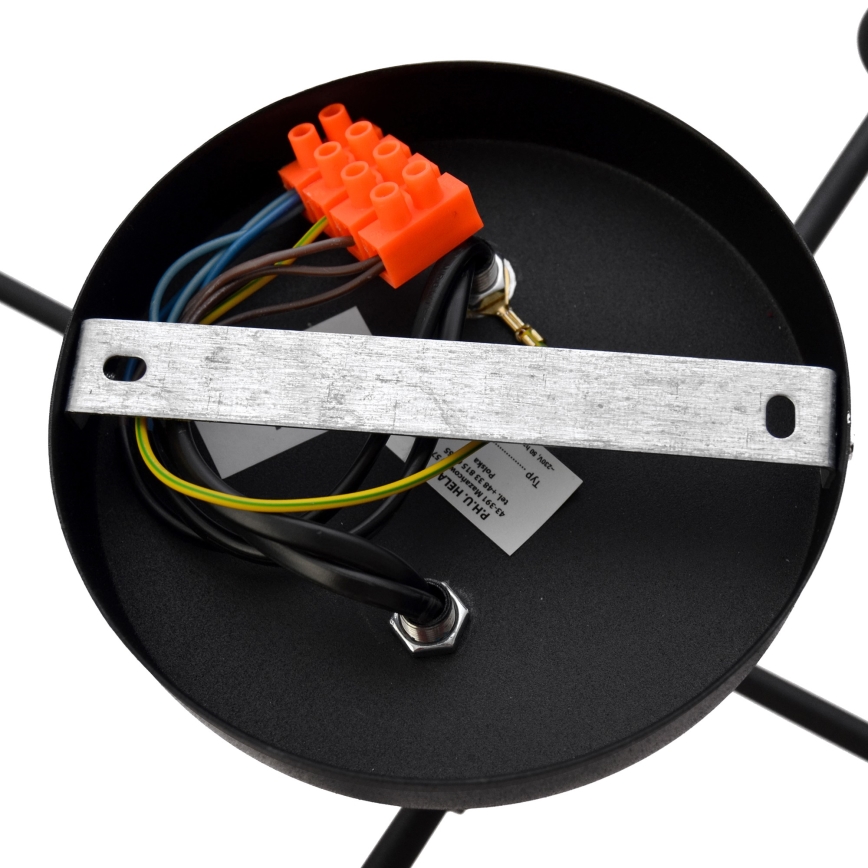 Plafonnier LED CAMBRIDGE 4xE27/8W/230V noir
