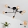 Plafonnier LED CAMBRIDGE 6xE27/8W/230V noir