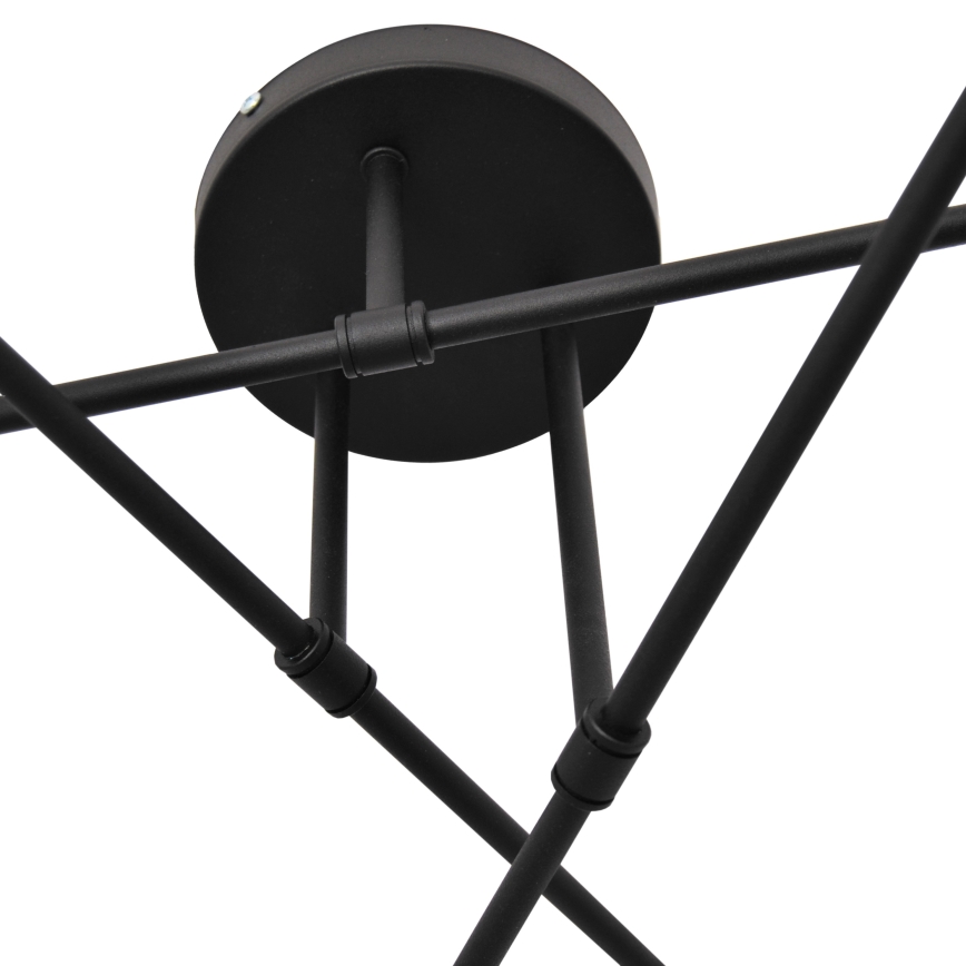 Plafonnier LED CAMBRIDGE 6xE27/8W/230V noir