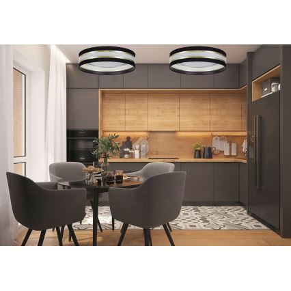 Plafonnier LED CORAL GOLD LED/24W/230V noir/doré