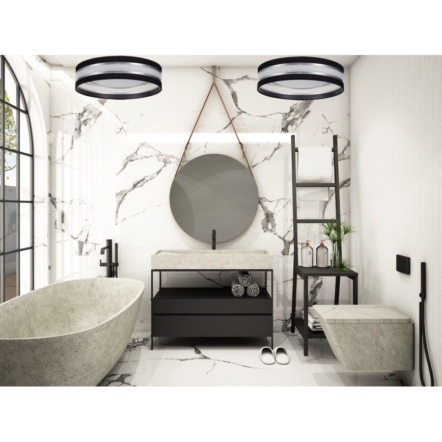 Plafonnier LED CORAL LED/24W/230V noir/argenté