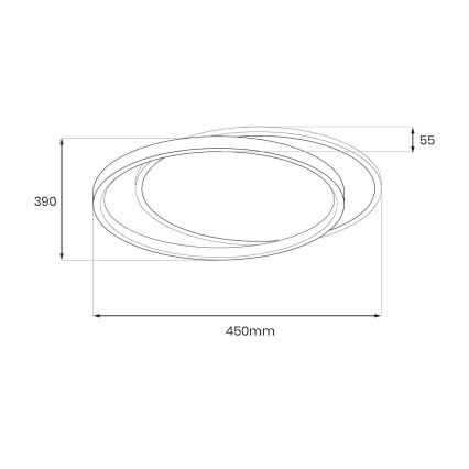 Plafonnier LED CORDOBA LED/30W/230V blanc