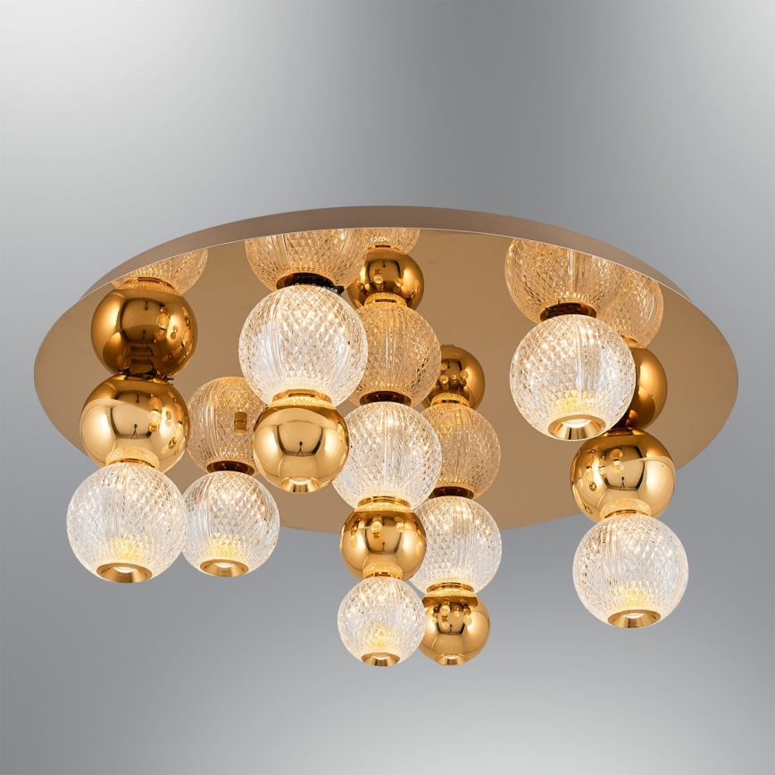 Plafonnier LED CREMONA LED/37W/230V 3000K doré
