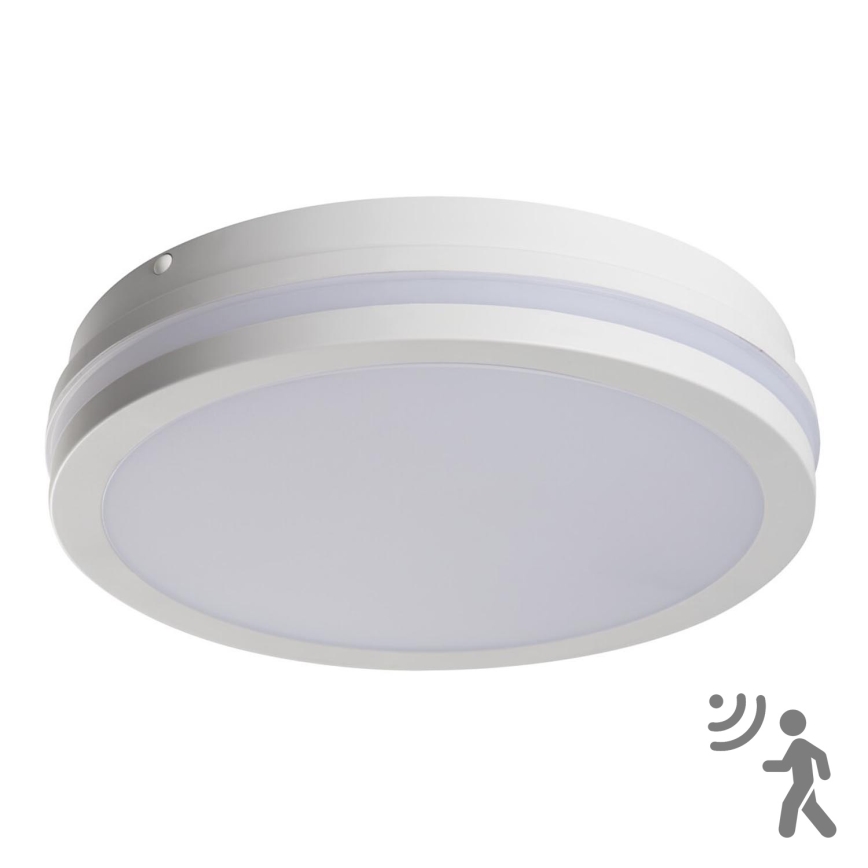 Plafonnier LED d'extérieur avec détecteur BENO LED/24W/230V 4000K IP54 blanc