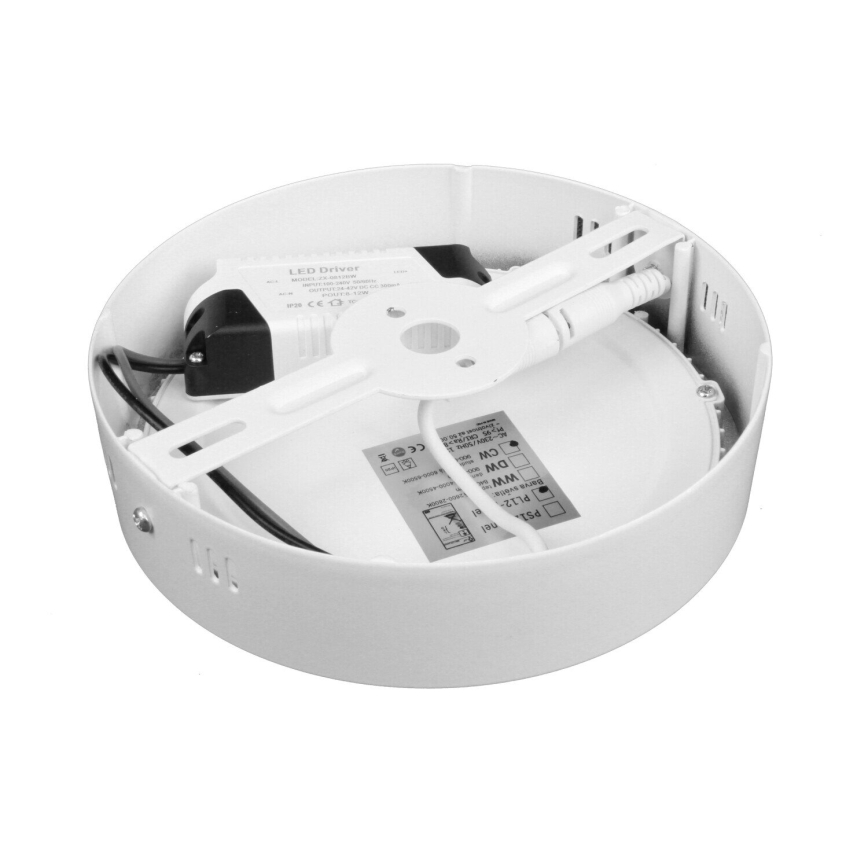 Plafonnier LED DIEGO LED/12W/230V 4000K IP40 Ø 16,5 cm blanc