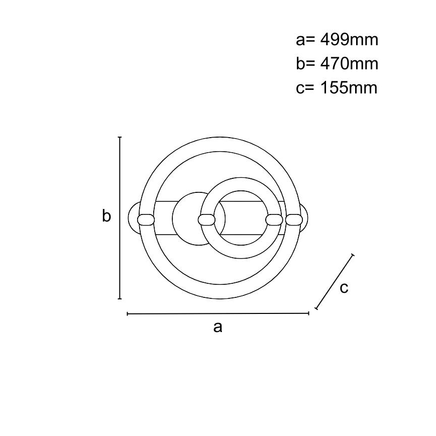Plafonnier LED dimmable 120W/230V 3000-6500K + télécommande