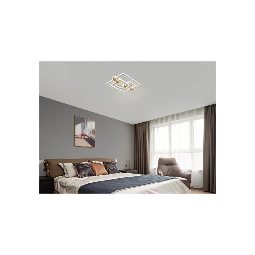 Plafonnier LED dimmable 140 W, 230 V, 3000–6500 K avec télécommande