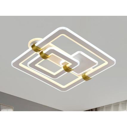 Plafonnier LED dimmable 140 W, 230 V, 3000–6500 K avec télécommande