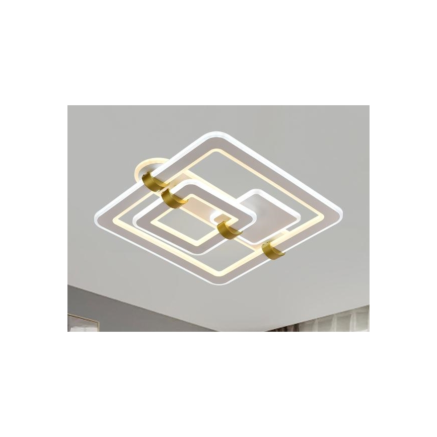 Plafonnier LED dimmable 140 W, 230 V, 3000–6500 K avec télécommande
