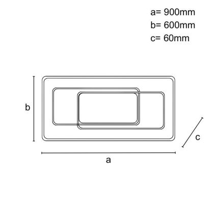 Plafonnier LED dimmable/160W/230V 3000-6500K + télécommande