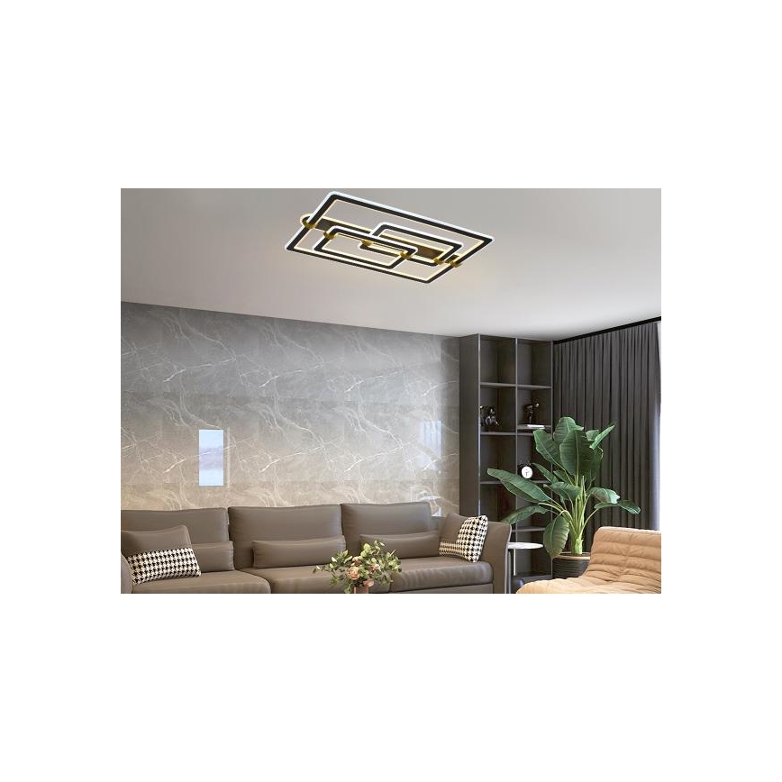 Plafonnier LED dimmable, 280 W, 230 V, 3000–6500 K — télécommande incluse
