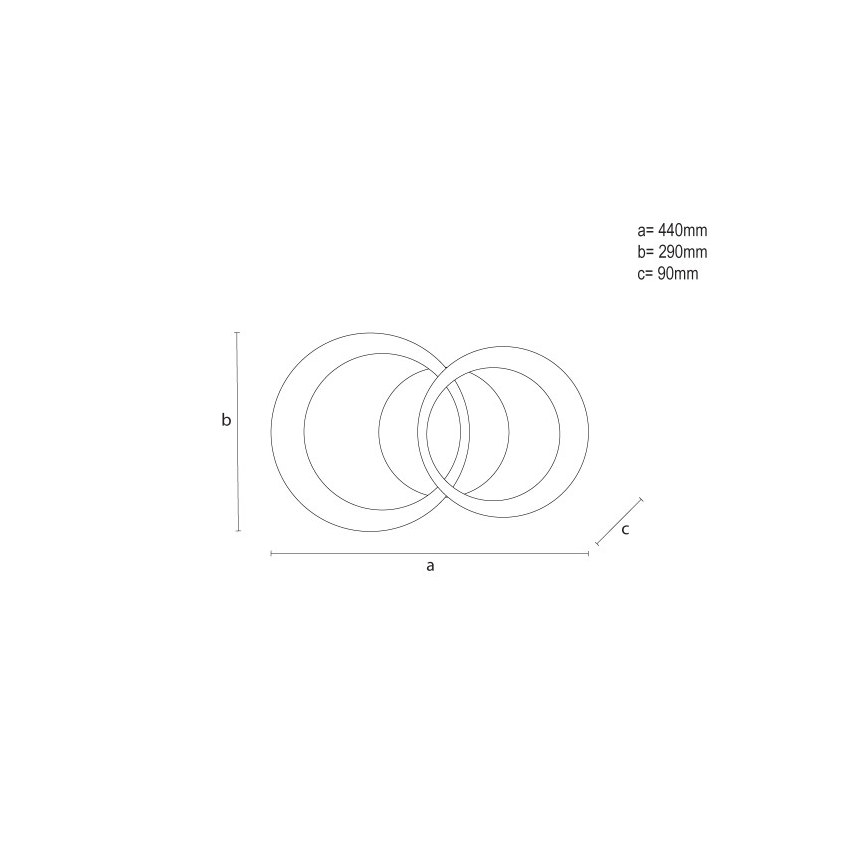 Plafonnier LED dimmable 35 W, 230 V, 3000–6500 K + télécommande