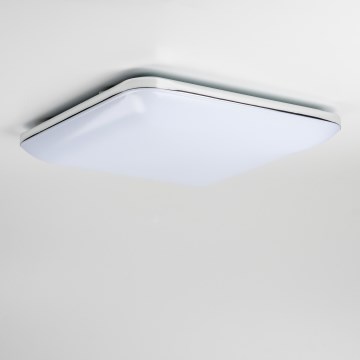 Plafonnier LED dimmable 42W/230V 3000-6500K 49x49 cm blanc + télécommande