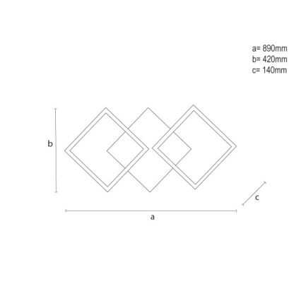 Plafonnier LED dimmable 85W/230V, 3000–6500 K — avec télécommande