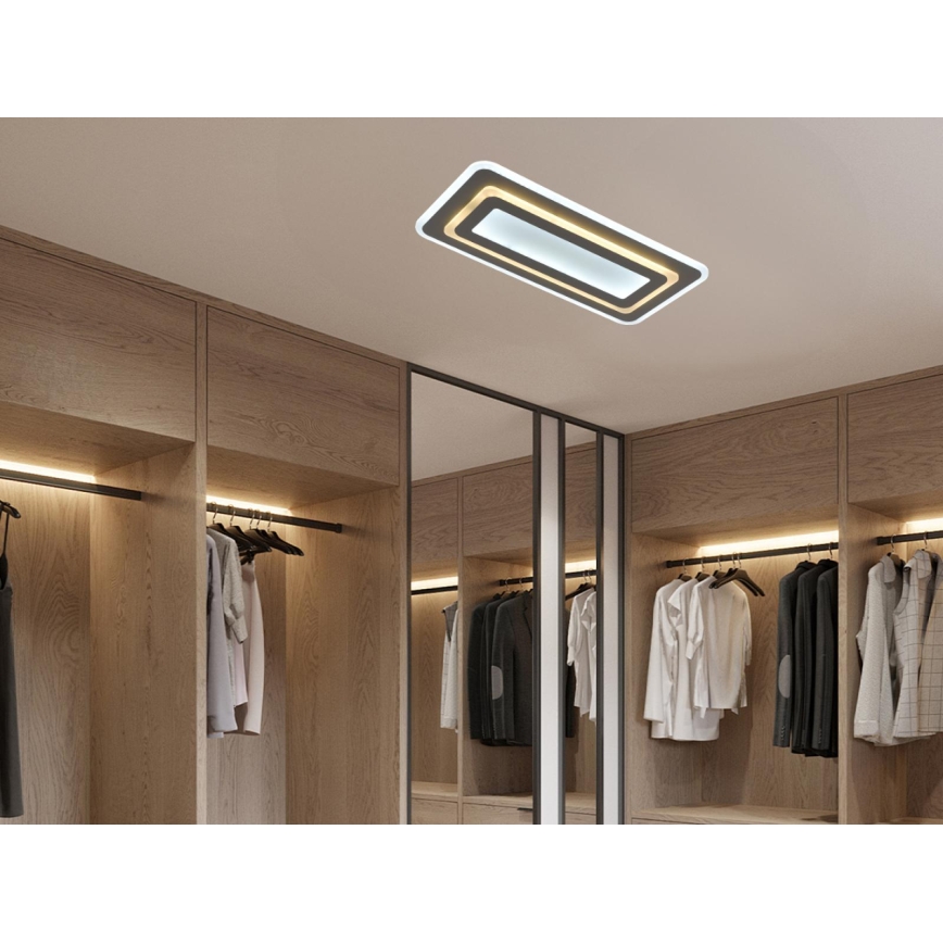 Plafonnier LED dimmable LED/85W/230V 3000-6500K gris + télécommande