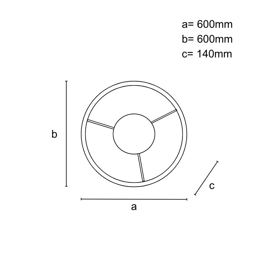 Plafonnier LED dimmable à montage en surface LED/55W/230V 3000-6500K + télécommande