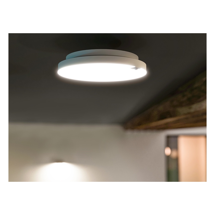 Plafonnier LED dimmable avec détecteur de mouvement et capteur crépusculaire LED/6/12/18W/230V Ø 23 cm