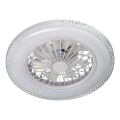 Plafonnier LED dimmable avec ventilateur EGYPT LED/48W/230V 3000-6500K blanc + télécommande