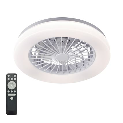 Plafonnier LED dimmable avec ventilateur VENTELUX LED/24W/230V 3000/4000/6500K Ø 45 cm blanc + télécommande
