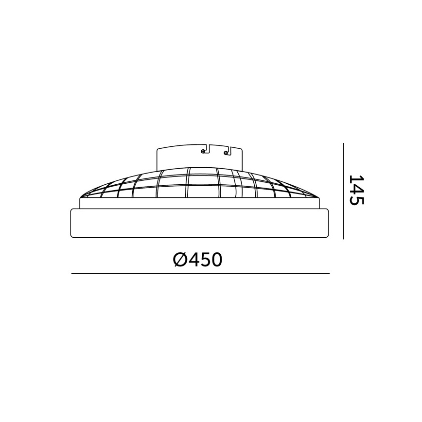 Plafonnier LED dimmable avec ventilateur VENTELUX LED/24W/230V 3000/4000/6500K Ø 45 cm blanc + télécommande
