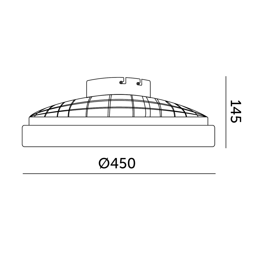 Plafonnier LED dimmable avec ventilateur VENTELUX LED/24W/230V 3000/4000/6500K Ø 45 cm blanc + télécommande