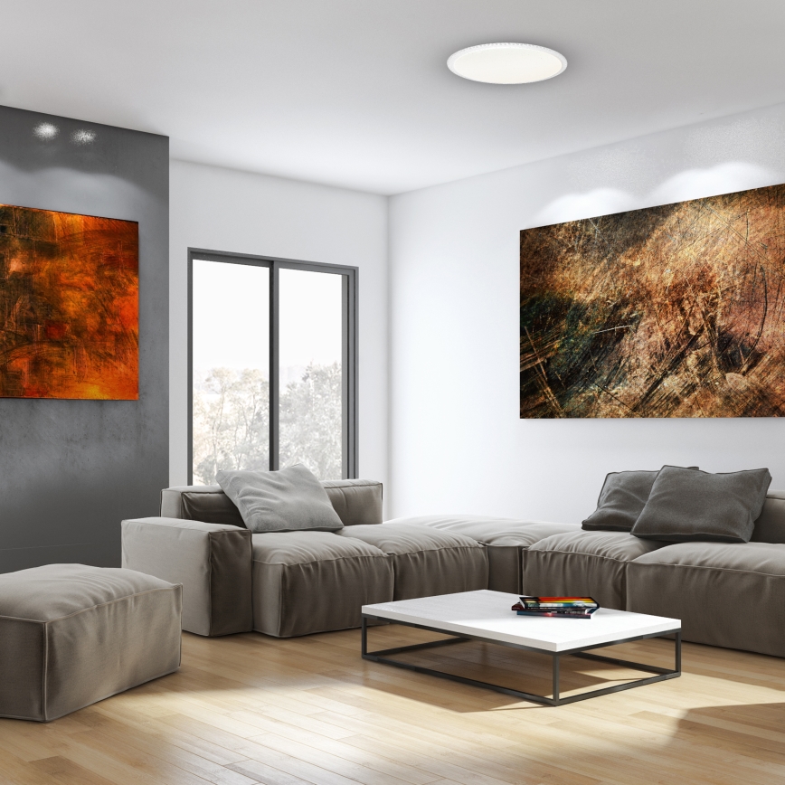 Plafonnier LED dimmable CRUZ LED/40W/230V 2000lm + télécommande