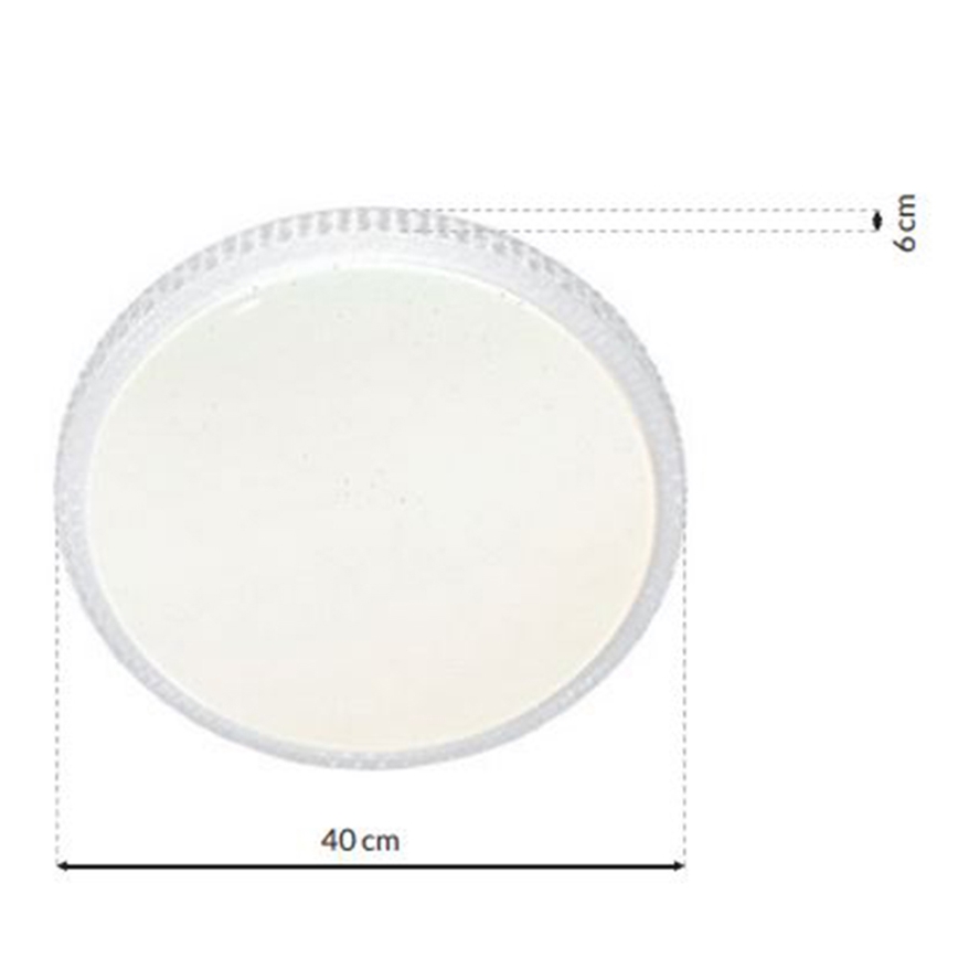 Plafonnier LED dimmable CRUZ LED/40W/230V 2000lm + télécommande