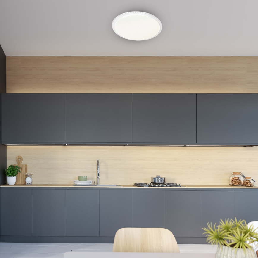 Plafonnier LED dimmable CRUZ avec télécommande LED/66W/230V 3300lm