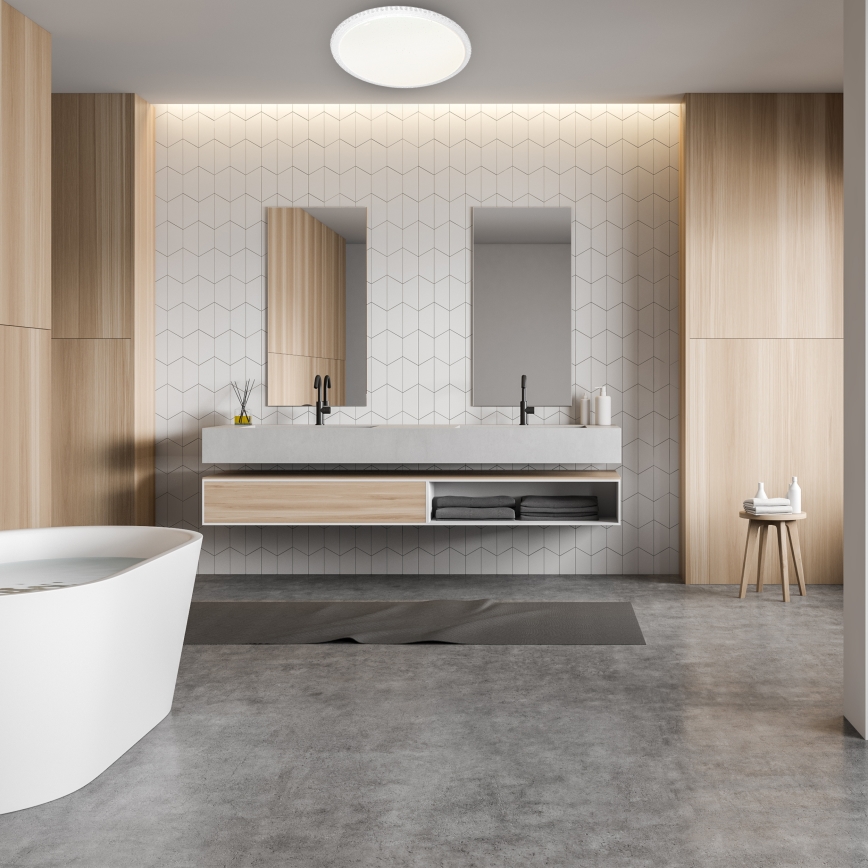 Plafonnier LED dimmable CRUZ avec télécommande LED/66W/230V 3300lm