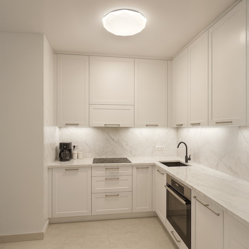 Plafonnier LED dimmable HEX LED/72W/230V 3000-6000K Ø 50 cm blanc + télécommande