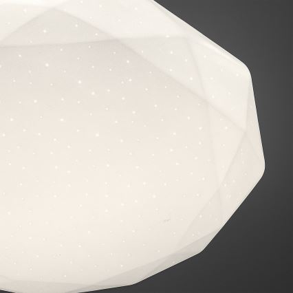 Plafonnier LED dimmable HEX LED/72W/230V 3000-6000K Ø 50 cm blanc + télécommande