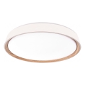 Plafonnier LED dimmable ILVI 30W 230V 2700-6500K Ø 40 cm blanc/beige + télécommande