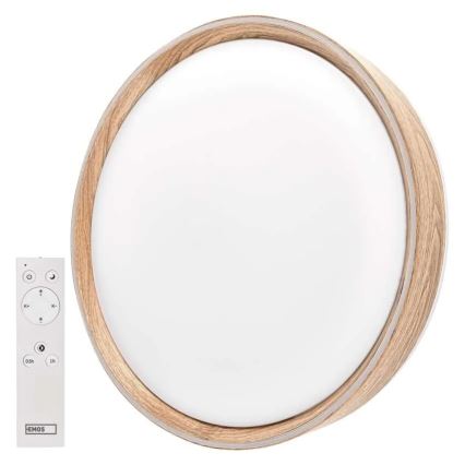 Plafonnier LED dimmable ILVI LED/30W/230V 2700-6500K Ø 40 cm beige + télécommande