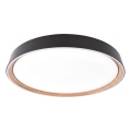 Plafonnier LED dimmable ILVI LED/30W/230V 2700-6500K Ø 40 cm noir/beige + télécommande