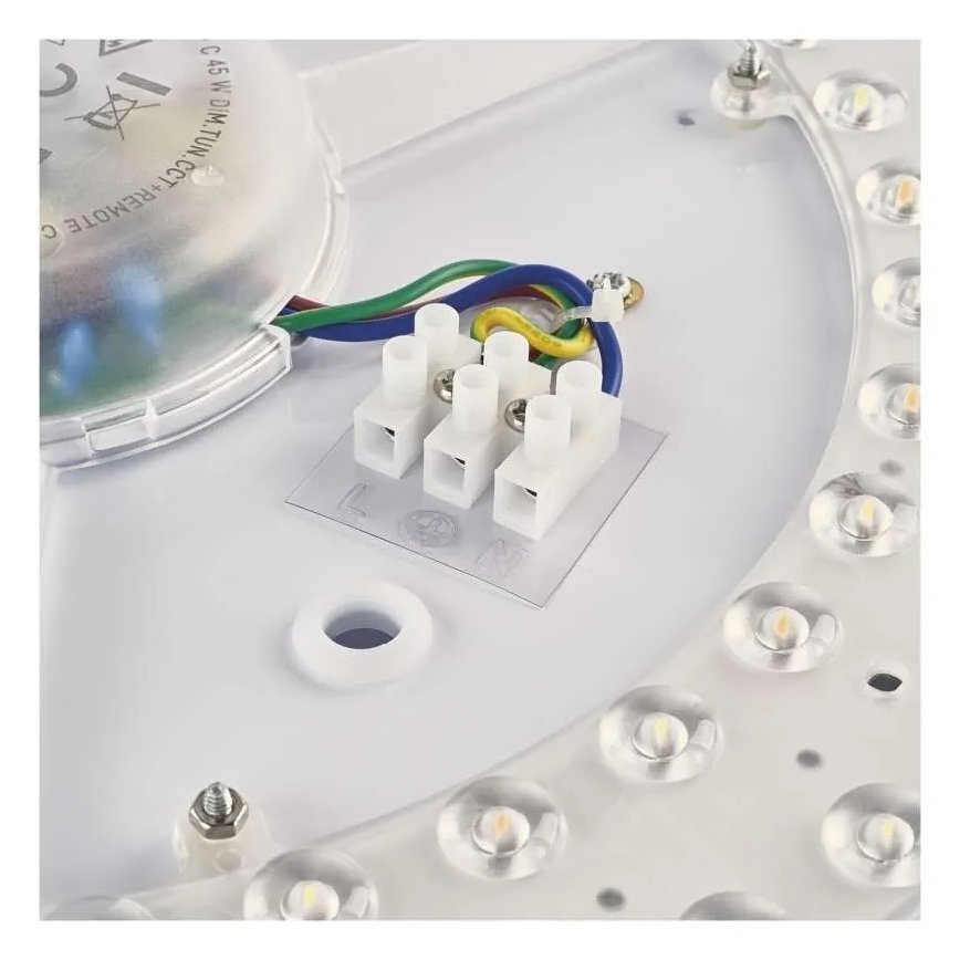 Plafonnier LED dimmable ILVI LED/30W/230V 2700-6500K Ø 40 cm noir/laiton + télécommande